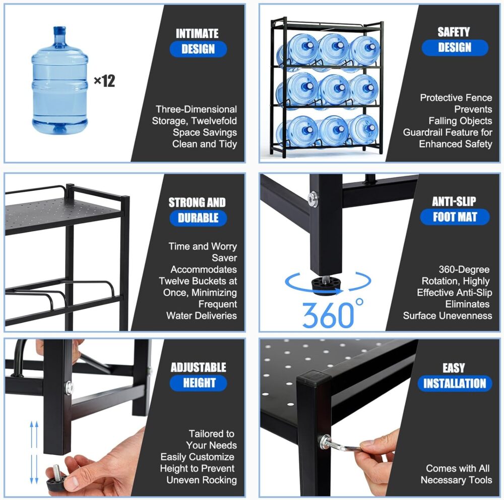 5 gallon water bottle holder stand